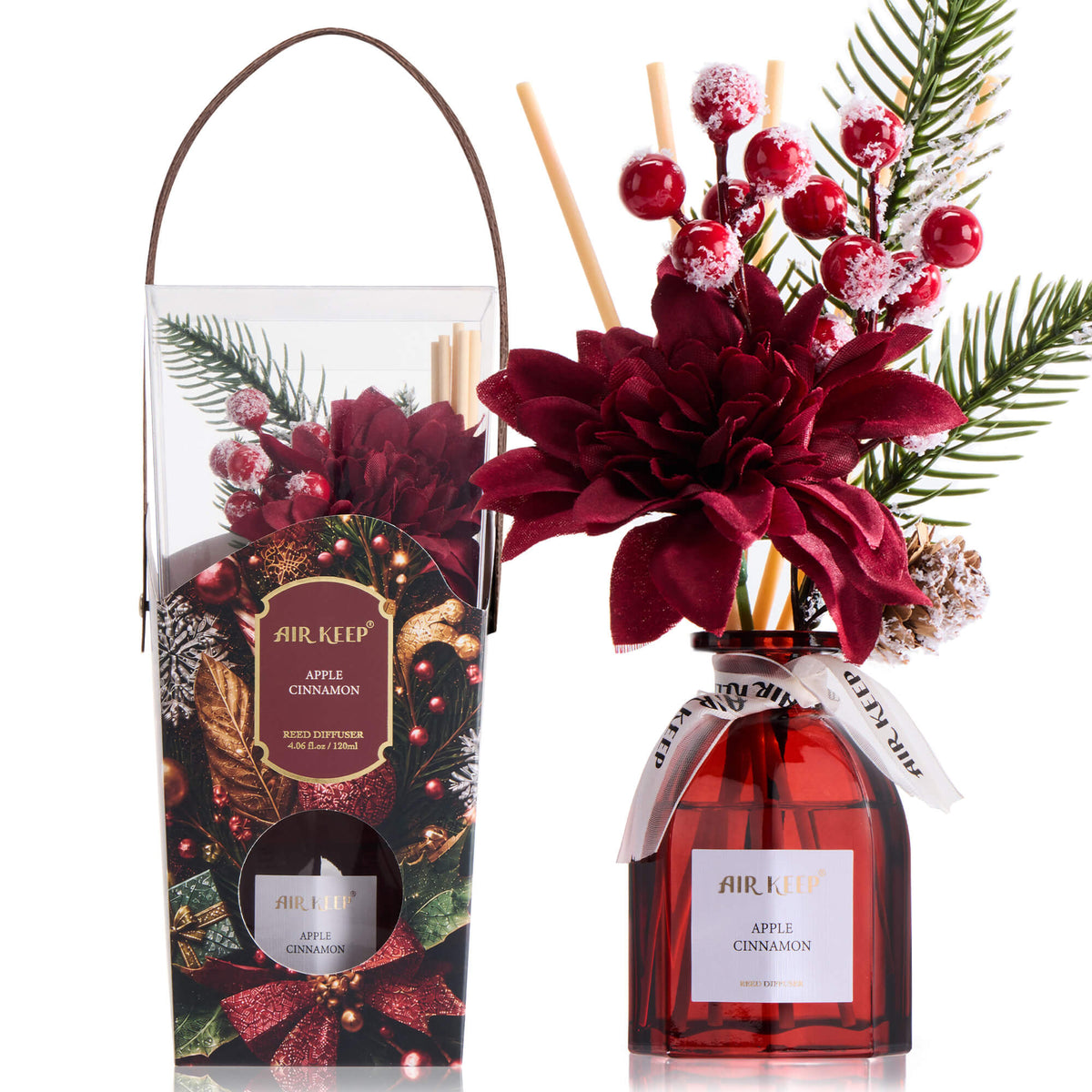 Airkeep Apple Cinnamon Floral  120ml Reed Diffuser