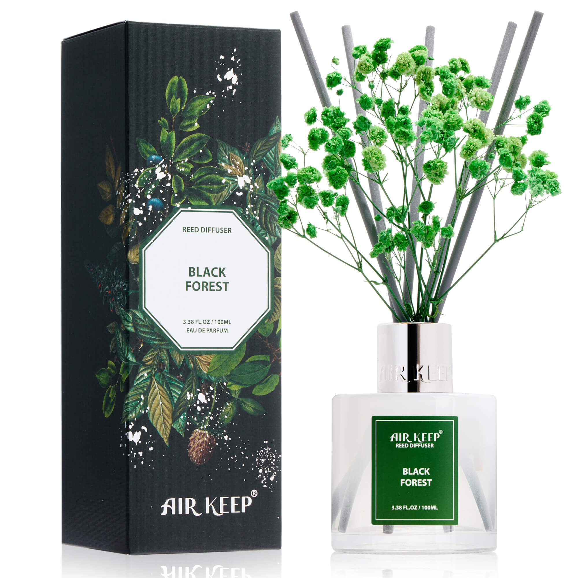 Airkeep Black Forest Reed Diffuser Set