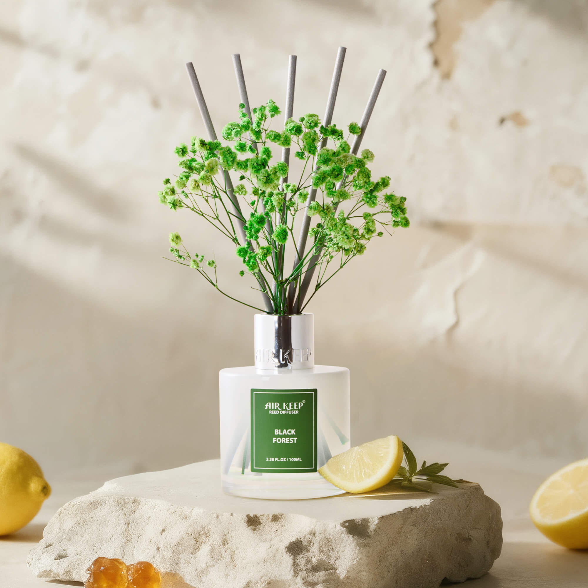 Airkeep Black Forest Reed Diffuser Set