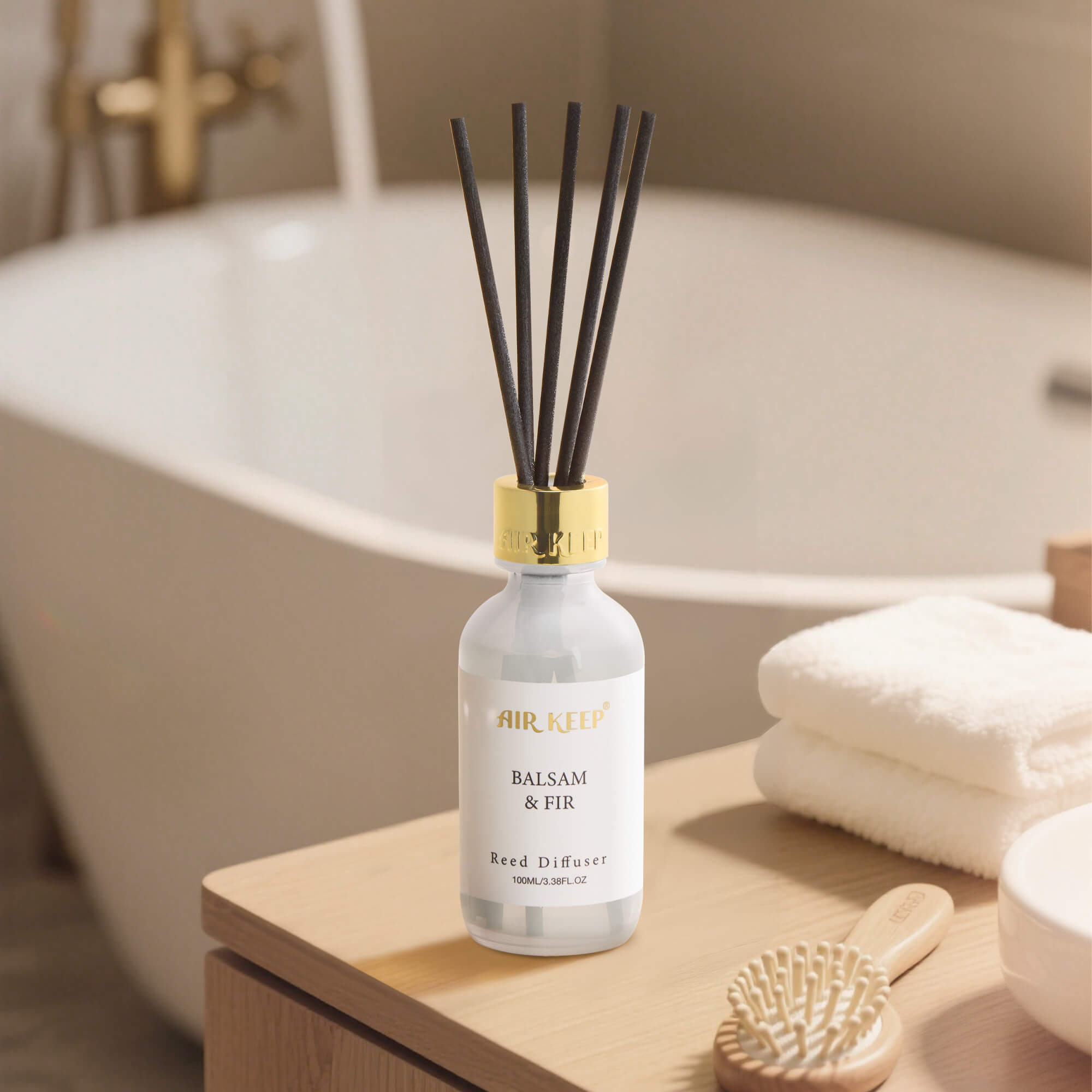Airkeep Balsam Fir Reed Diffuser Set