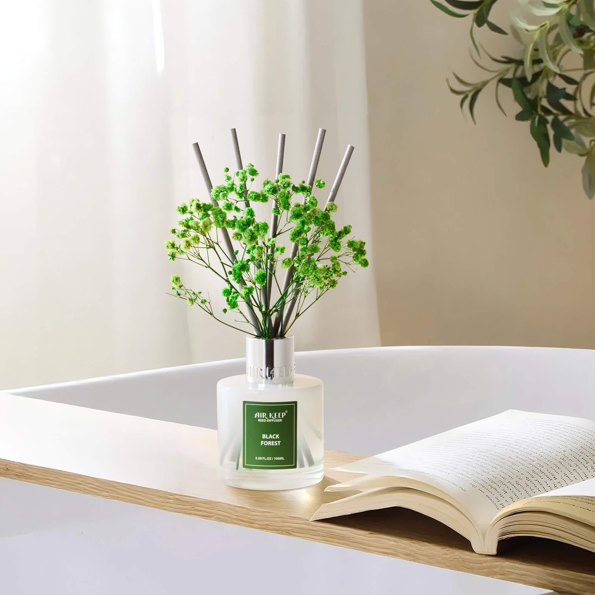 Airkeep Black Forest Reed Diffuser Set