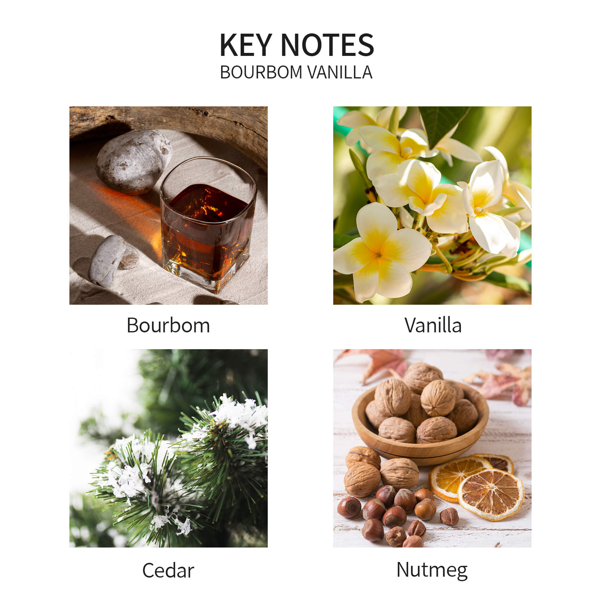 Airkeep Bourbom Vanilla Reed Diffuser Set