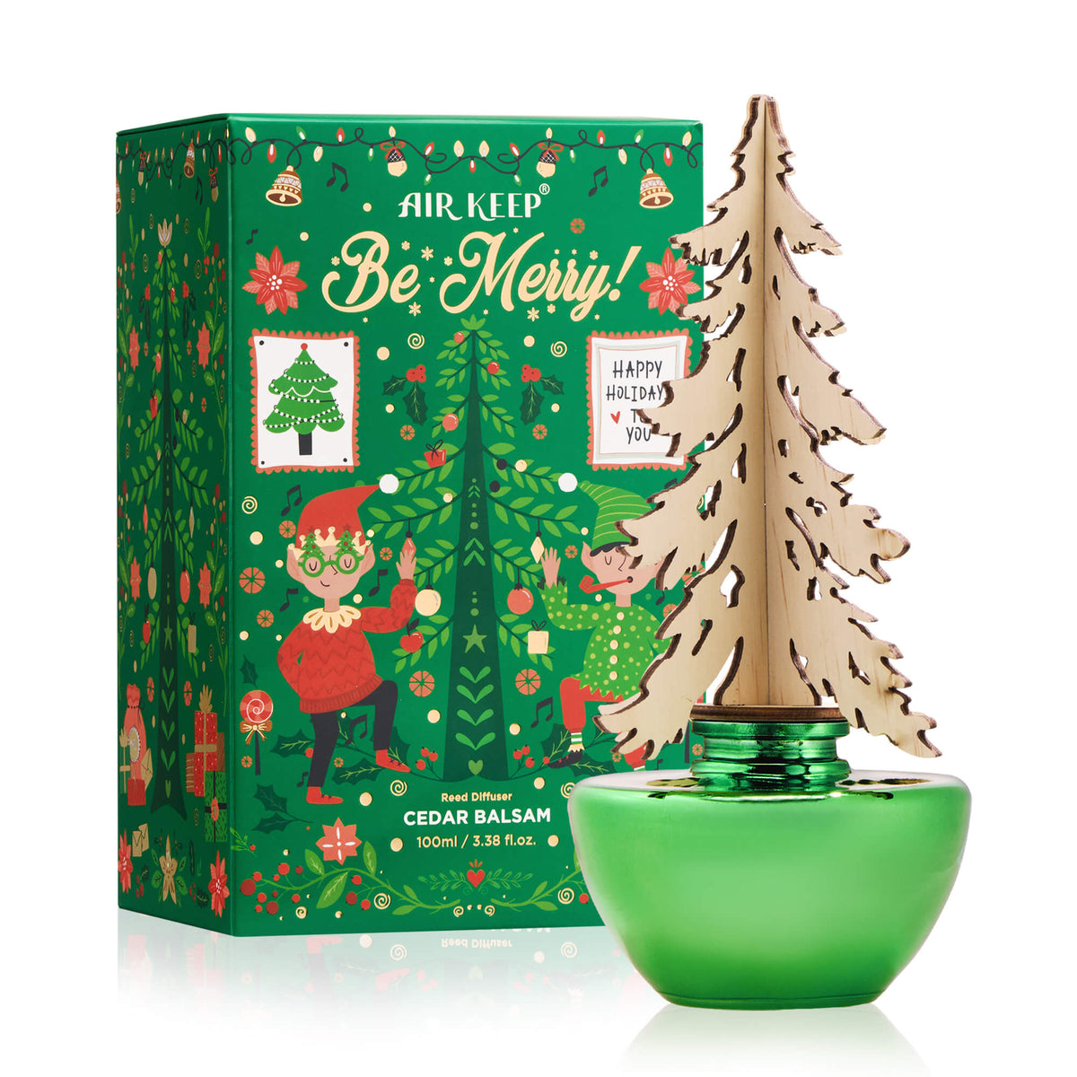 Airkeep Balsam&Cedar Christmas Hemisphere  100ml Reed Diffuser