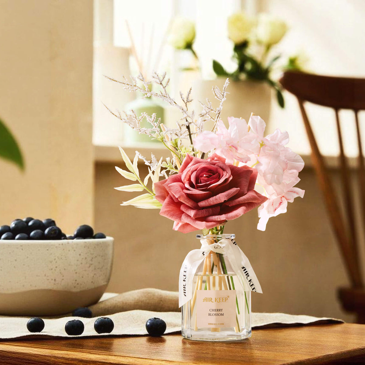 Airkeep Cherry Blossom Floral  120ml Reed Diffuser