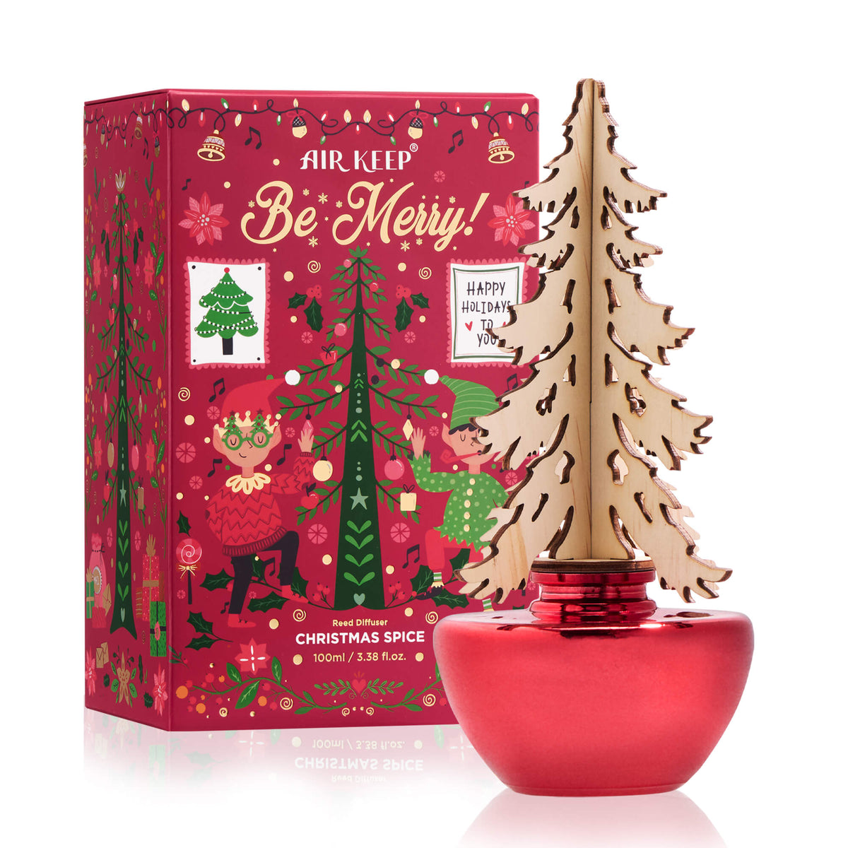 Airkeep Christmas Spice Christmas Hemisphere  100ml Reed Diffuser