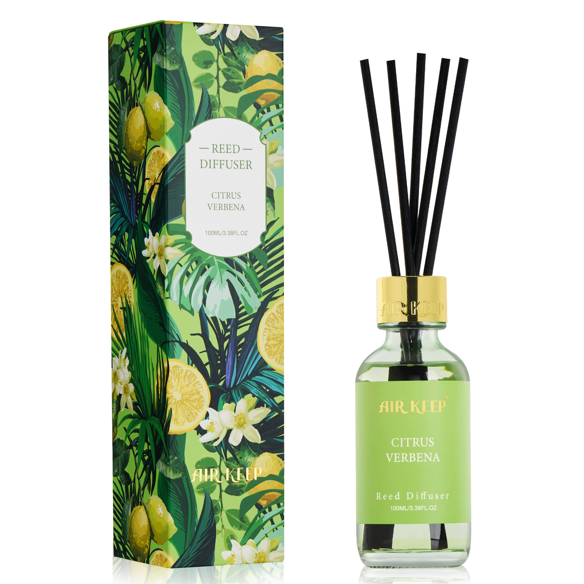 Airkeep Cirtus Verbena Reed Diffuser Set