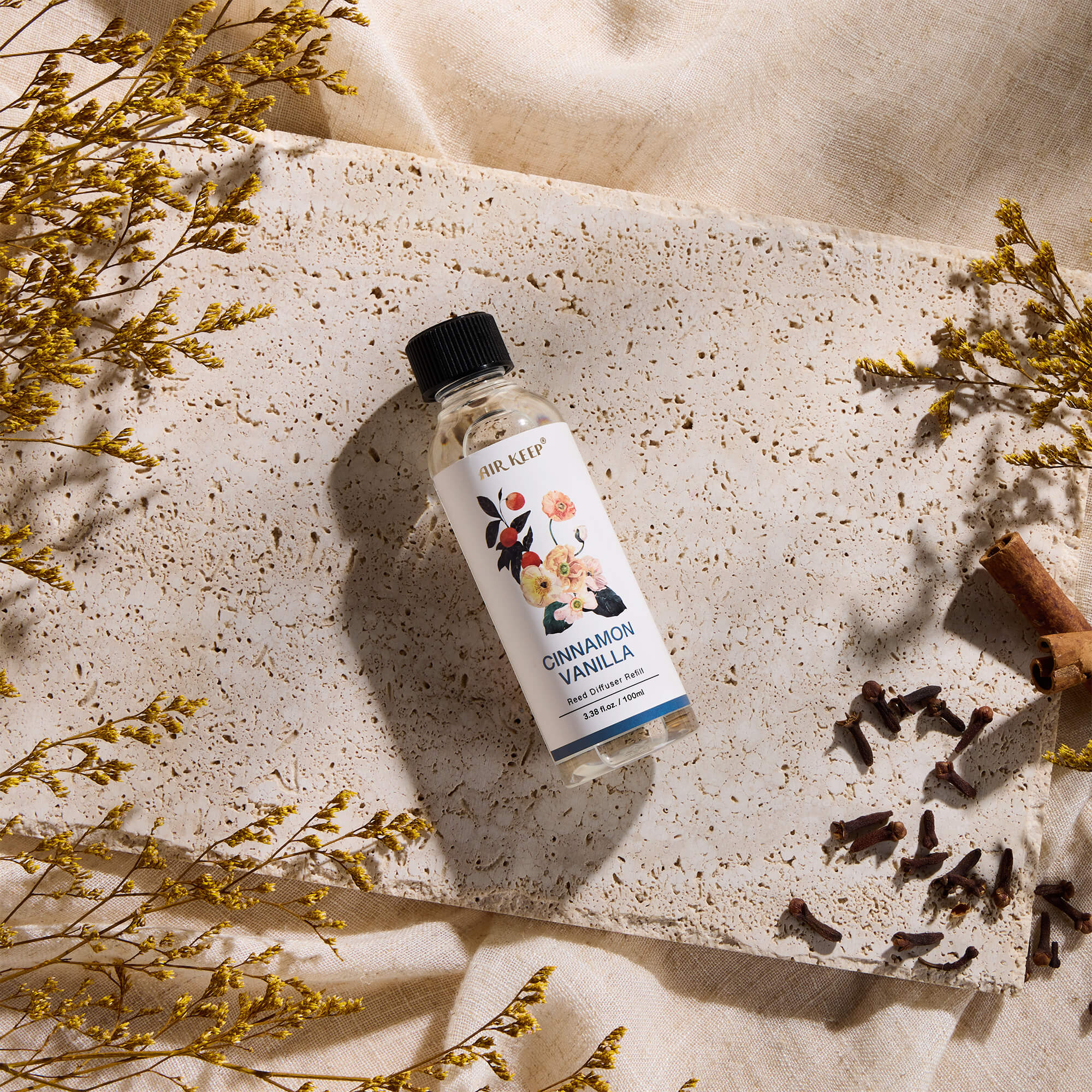 Airkeep Cinnamon Vanilla Reed Diffuser Oil Refill