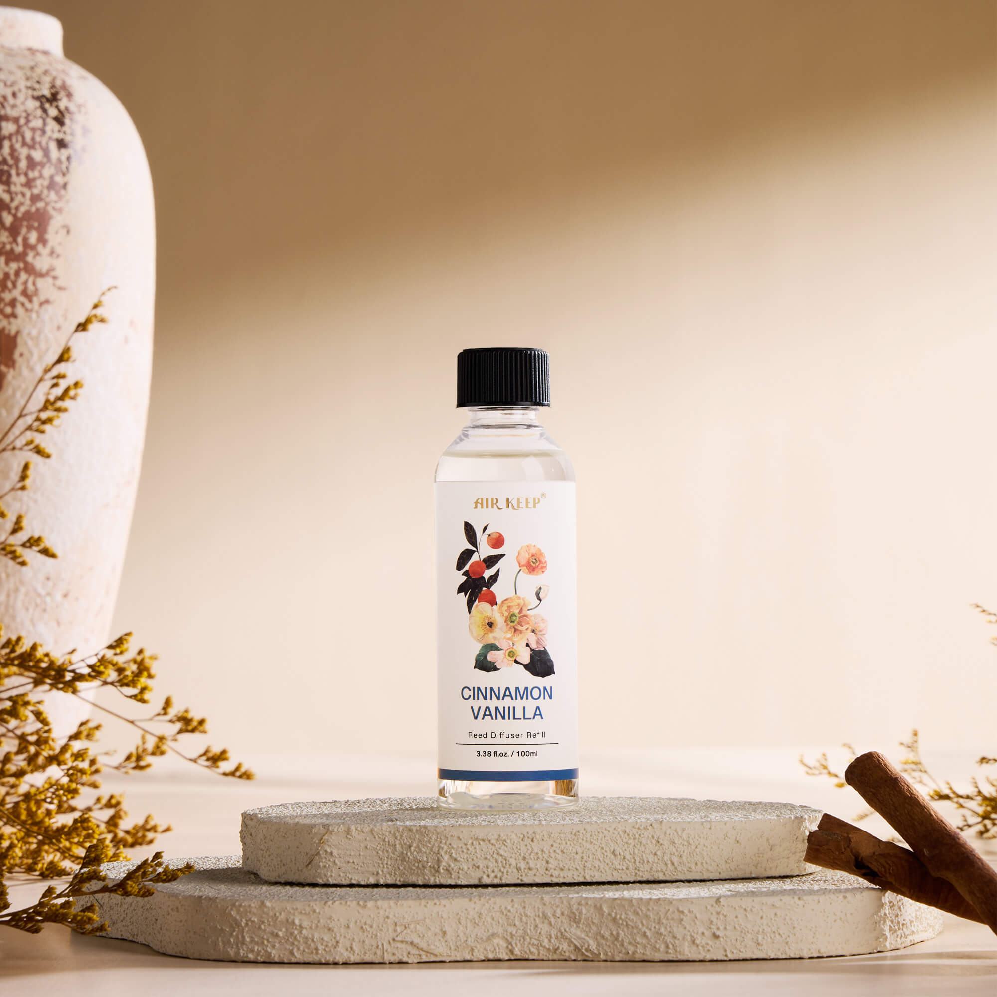 Airkeep Cinnamon Vanilla Reed Diffuser Oil Refill