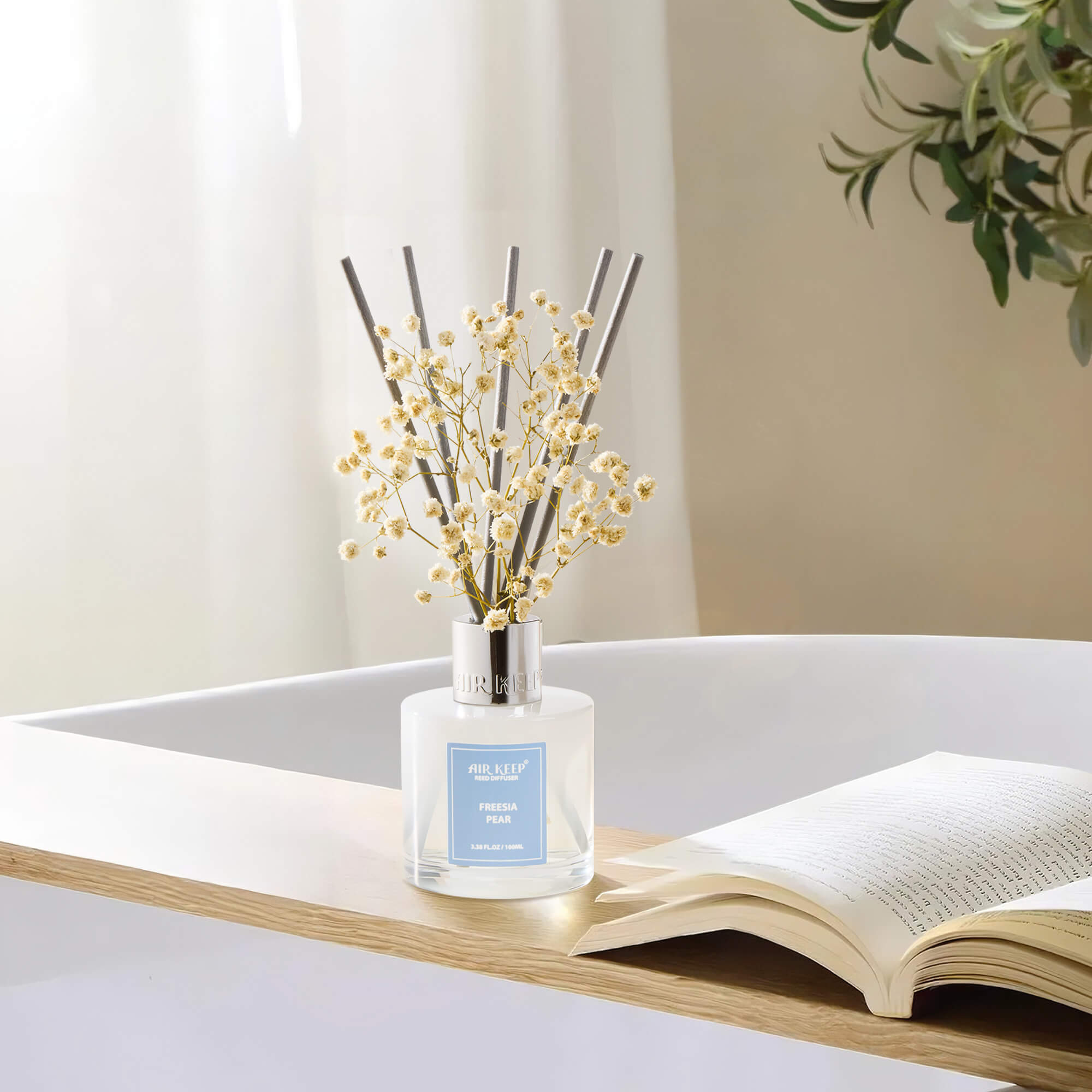 Airkeep Freesia Pear Reed Diffuser Set
