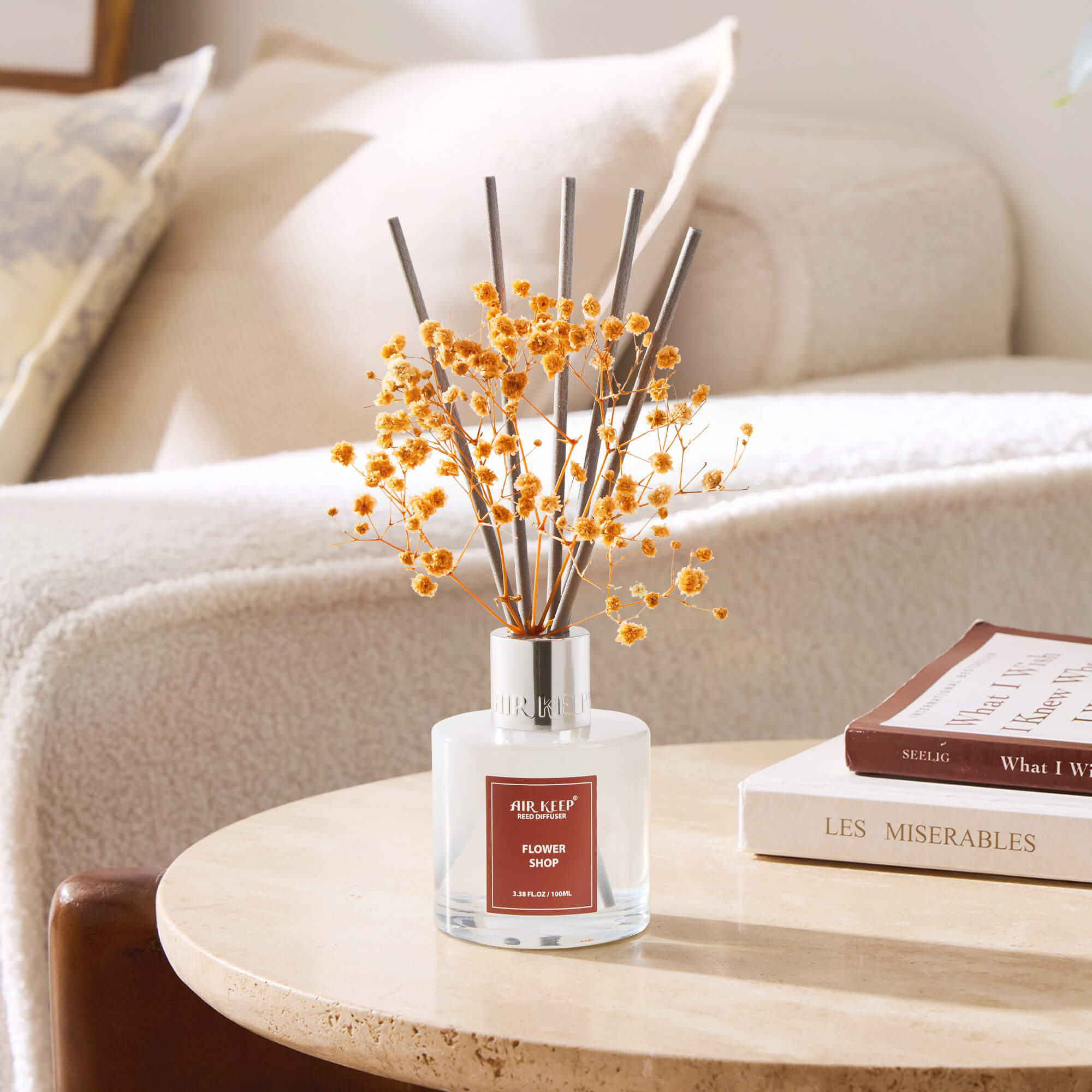 Airkeep Flower Shop Reed Diffuser Set