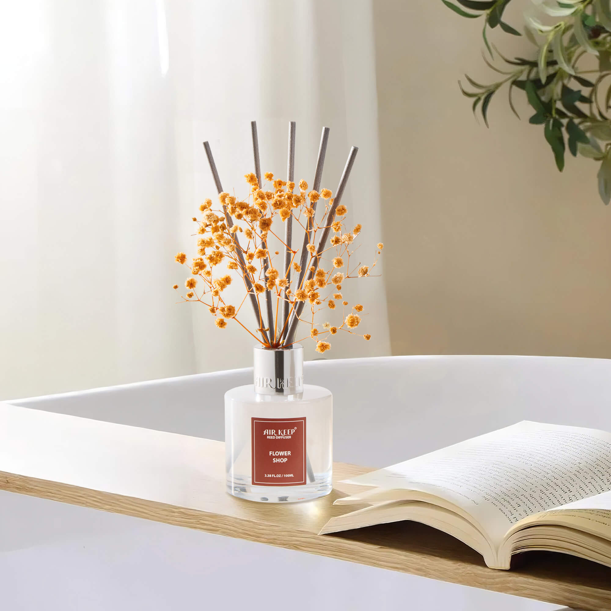Airkeep Flower Shop Reed Diffuser Set