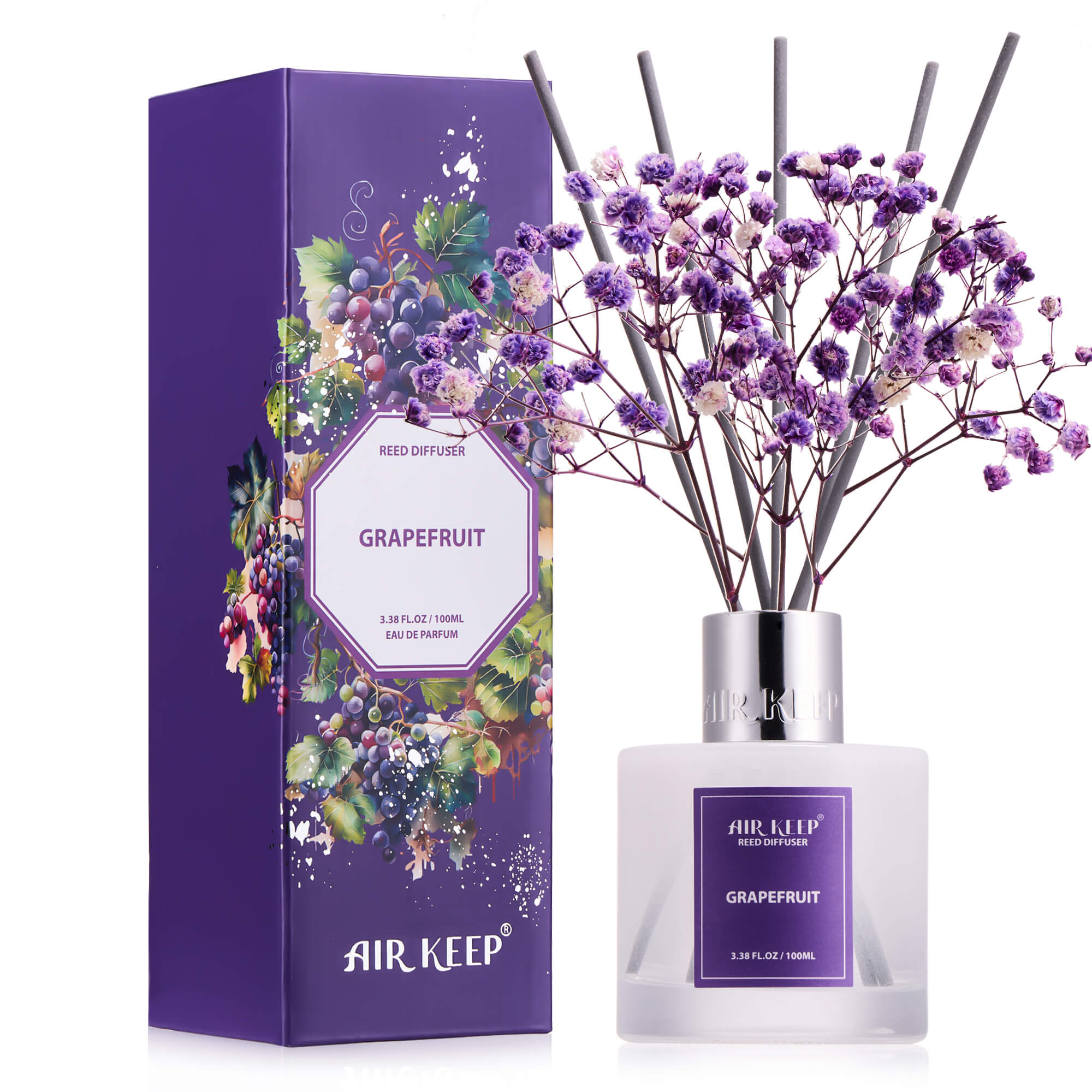 Airkeep Grapefruit Lemon  Reed Diffuser Set