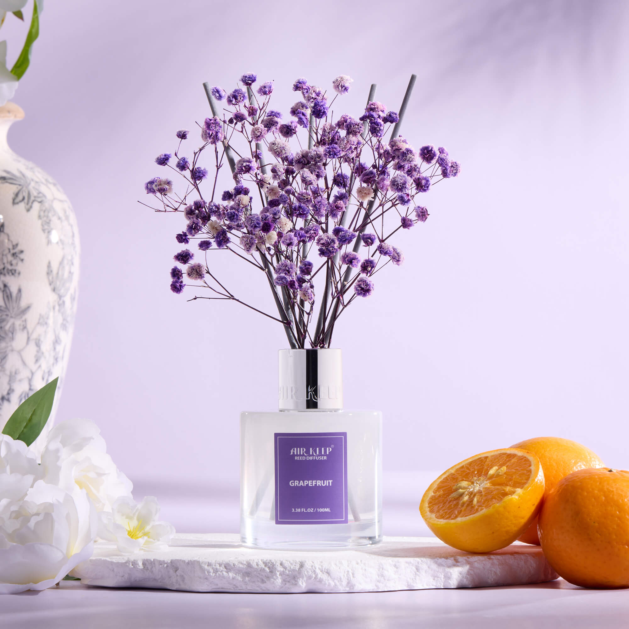 Airkeep Grapefruit Lemon  Reed Diffuser Set