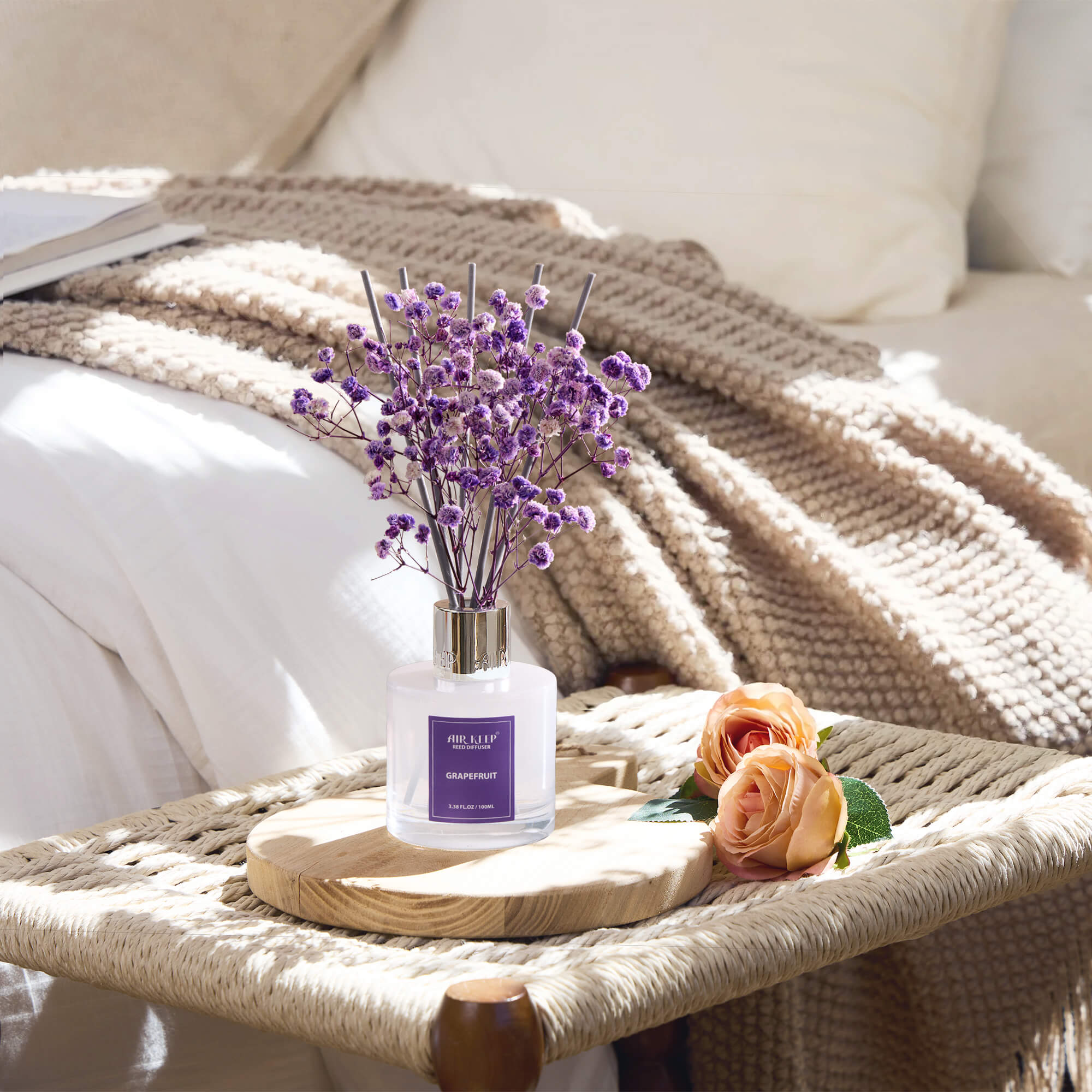 Airkeep Grapefruit Lemon  Reed Diffuser Set