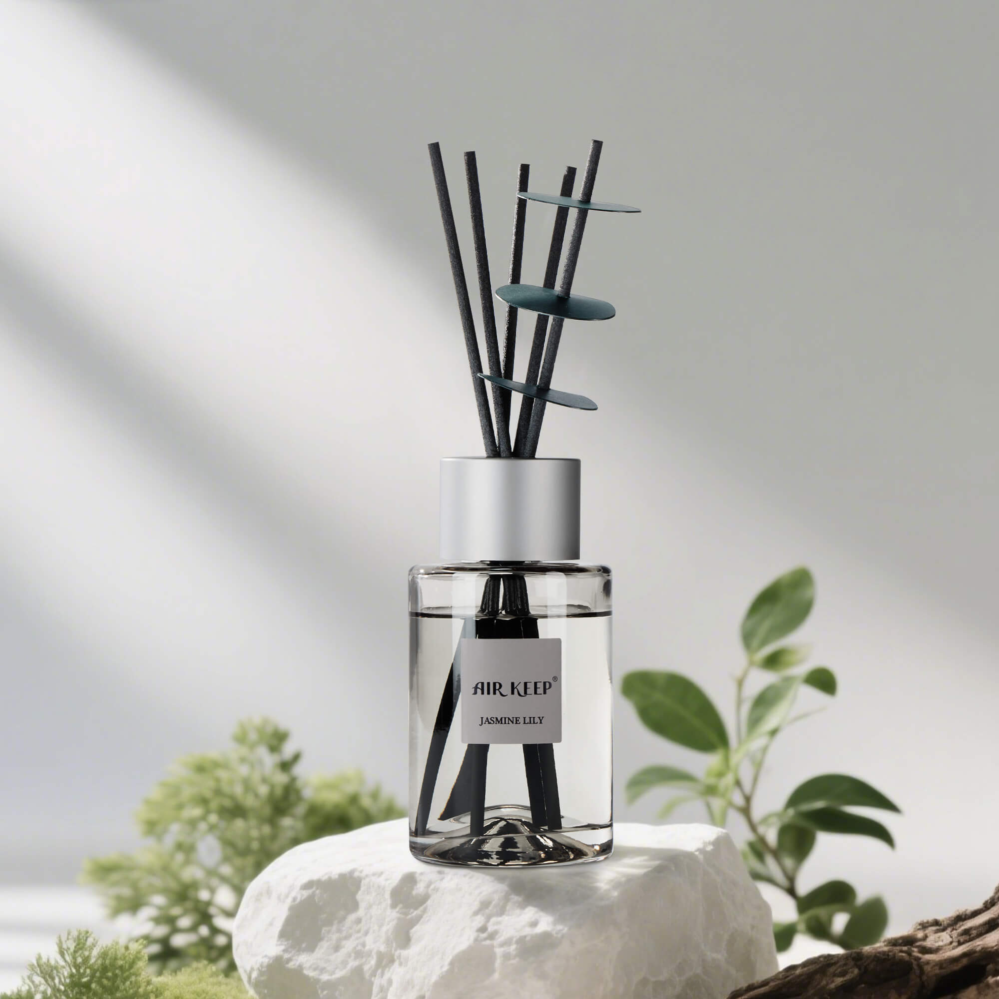 Airkeep  Jasmine Lily Grey Reed Diffuser