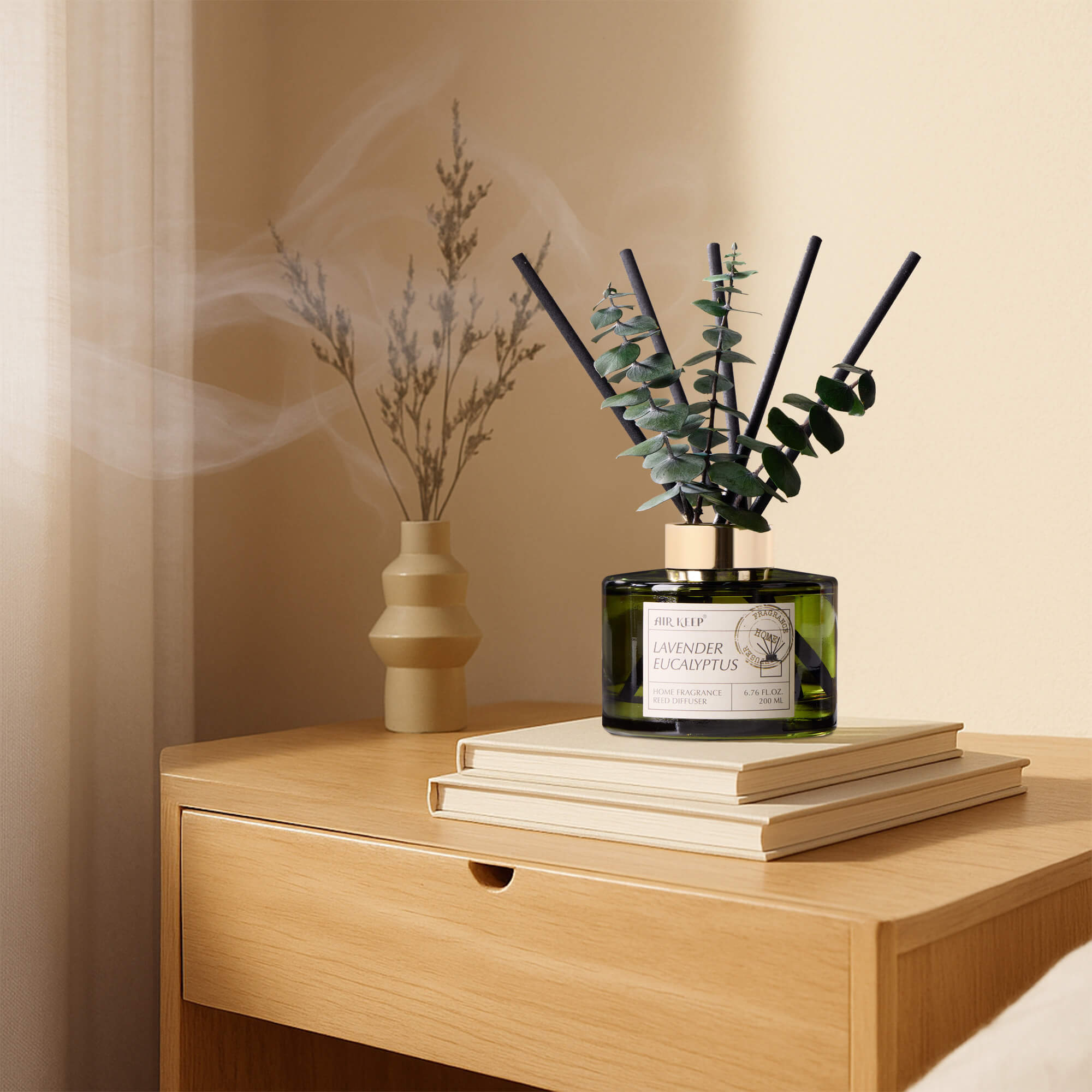 Airkeep Lavender Eucalyptus Reed Diffuser Set