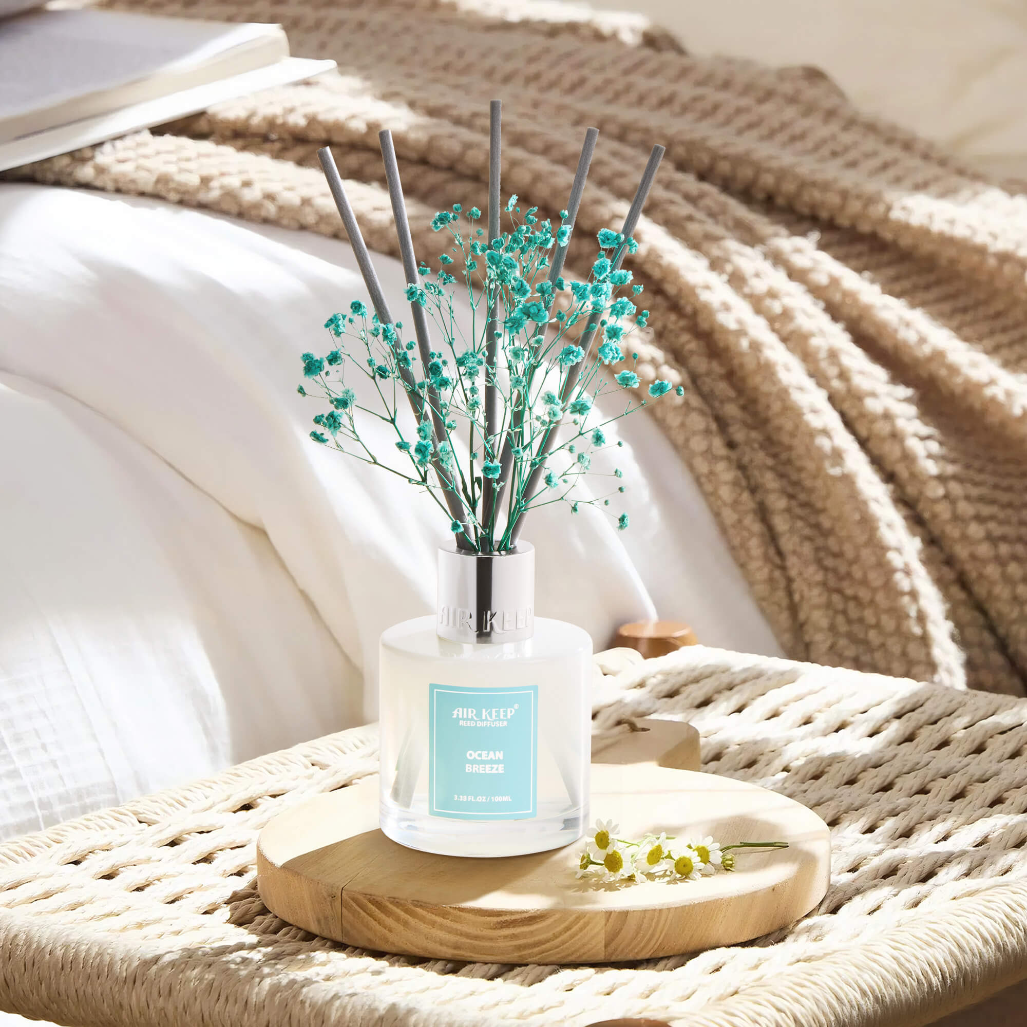 Airkeep Ocean Breeze Reed Diffuser Set