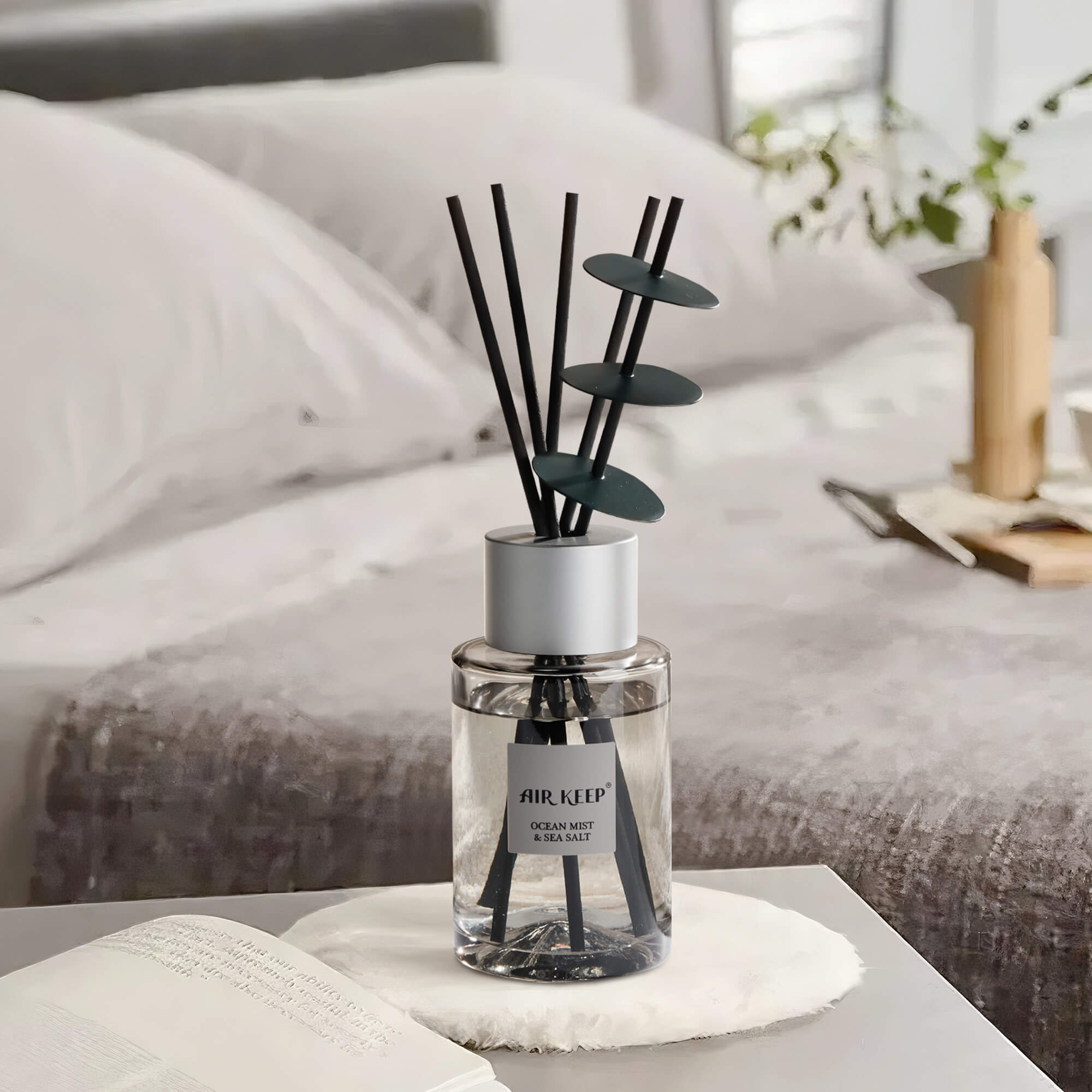 Airkeep Ocean Mist&Sea Salt  Grey Reed Diffuser