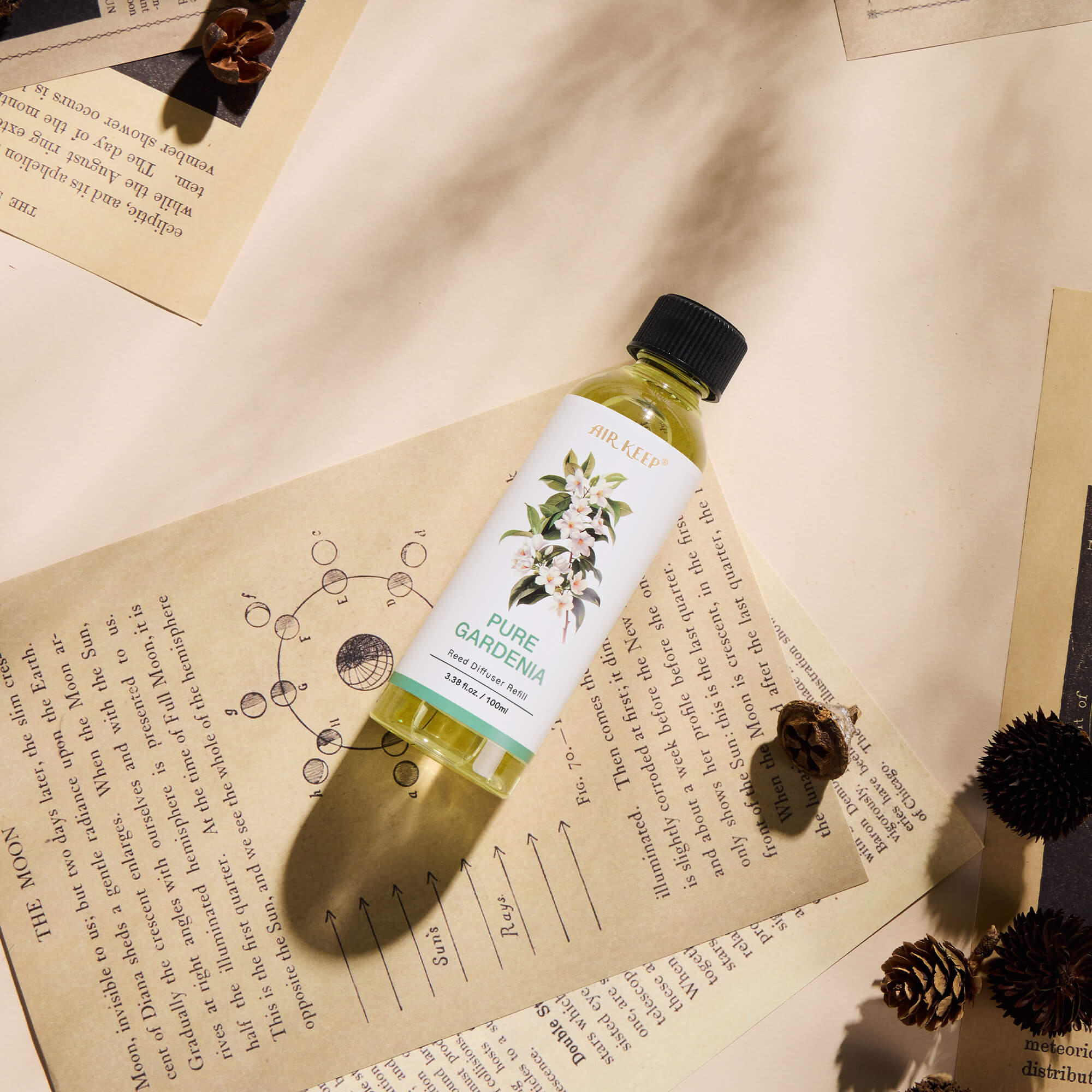 Airkeep Pure Gardenia Reed Diffuser Oil Refill