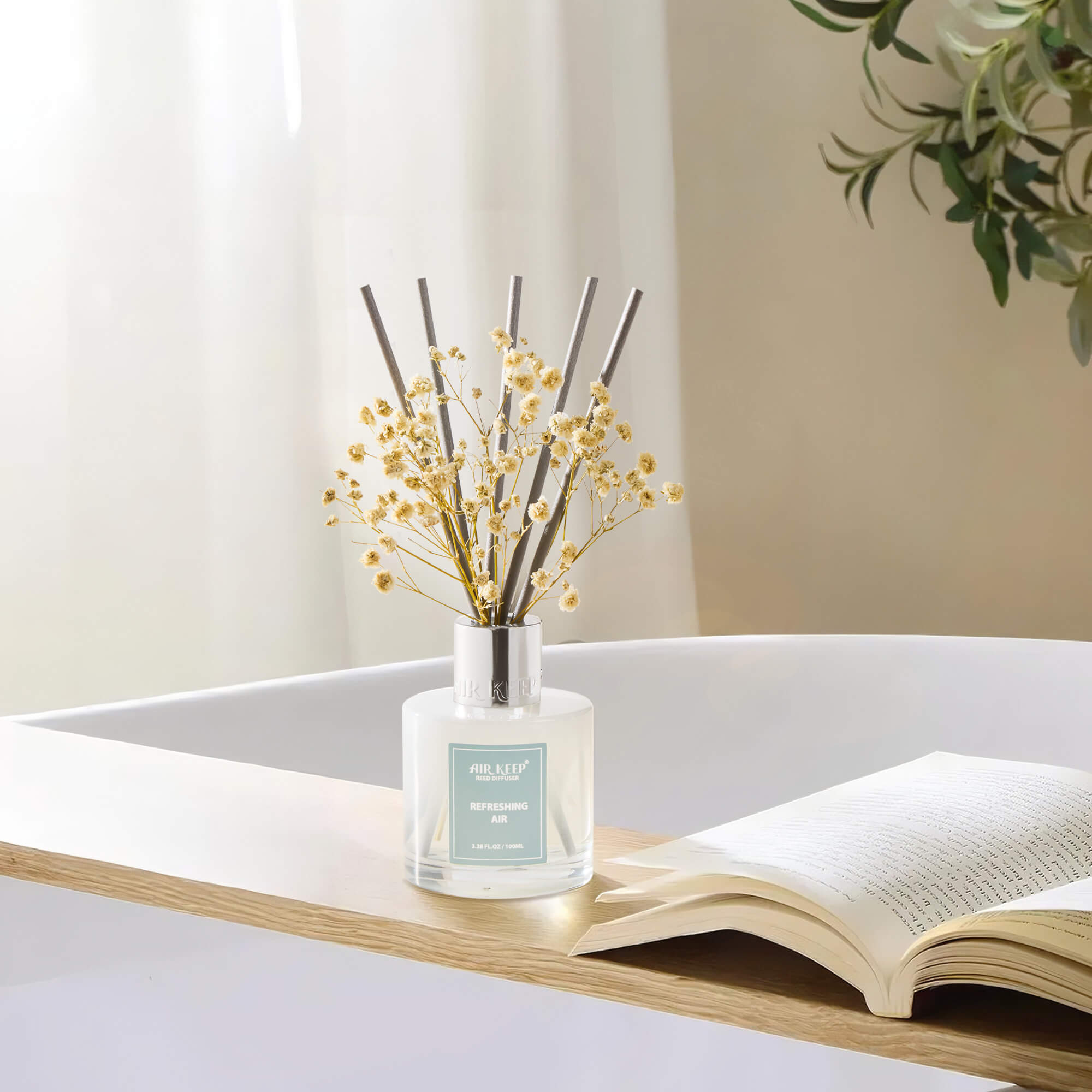 Airkeep Refreshing Air Reed Diffuser Set