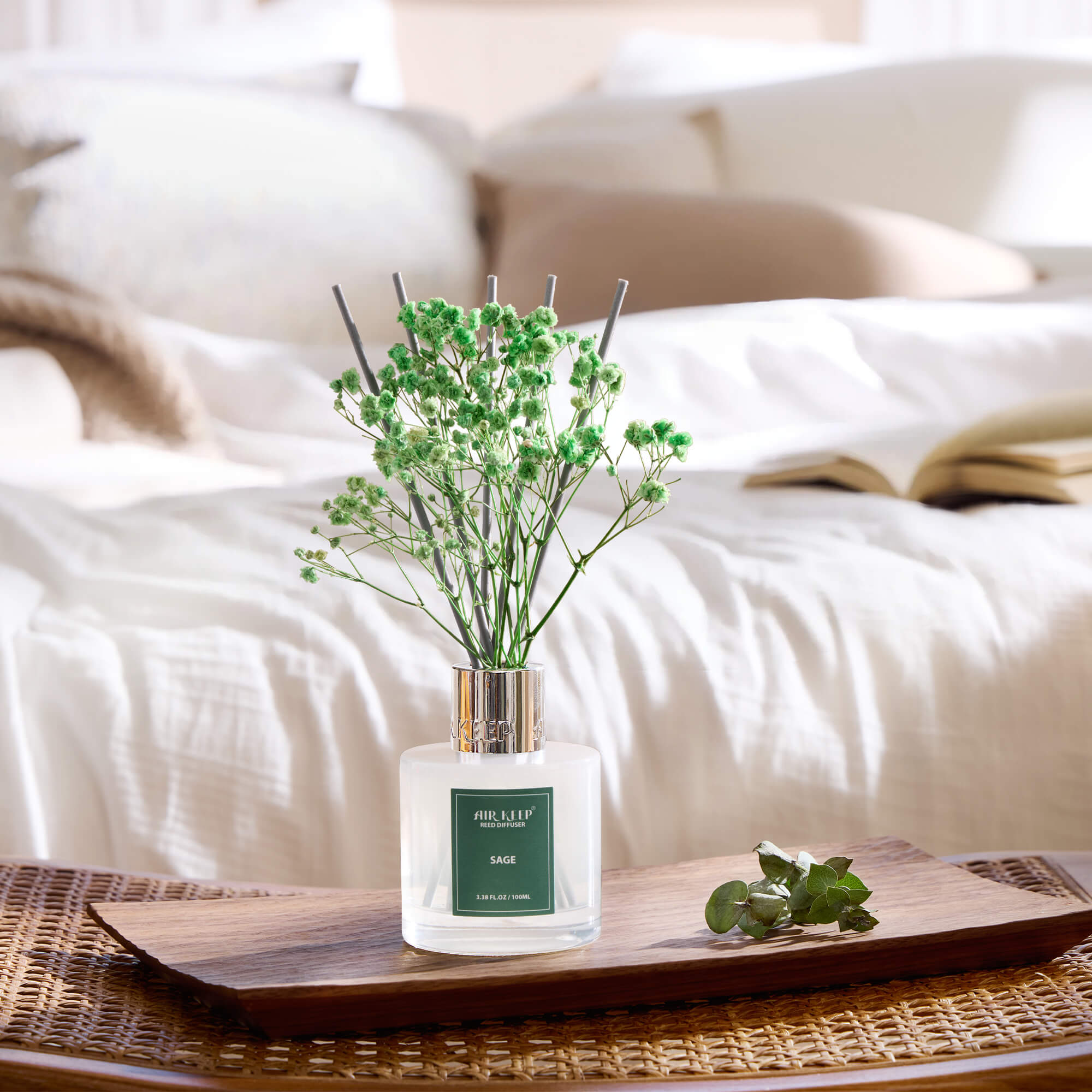Airkeep Sage Reed Diffuser Set