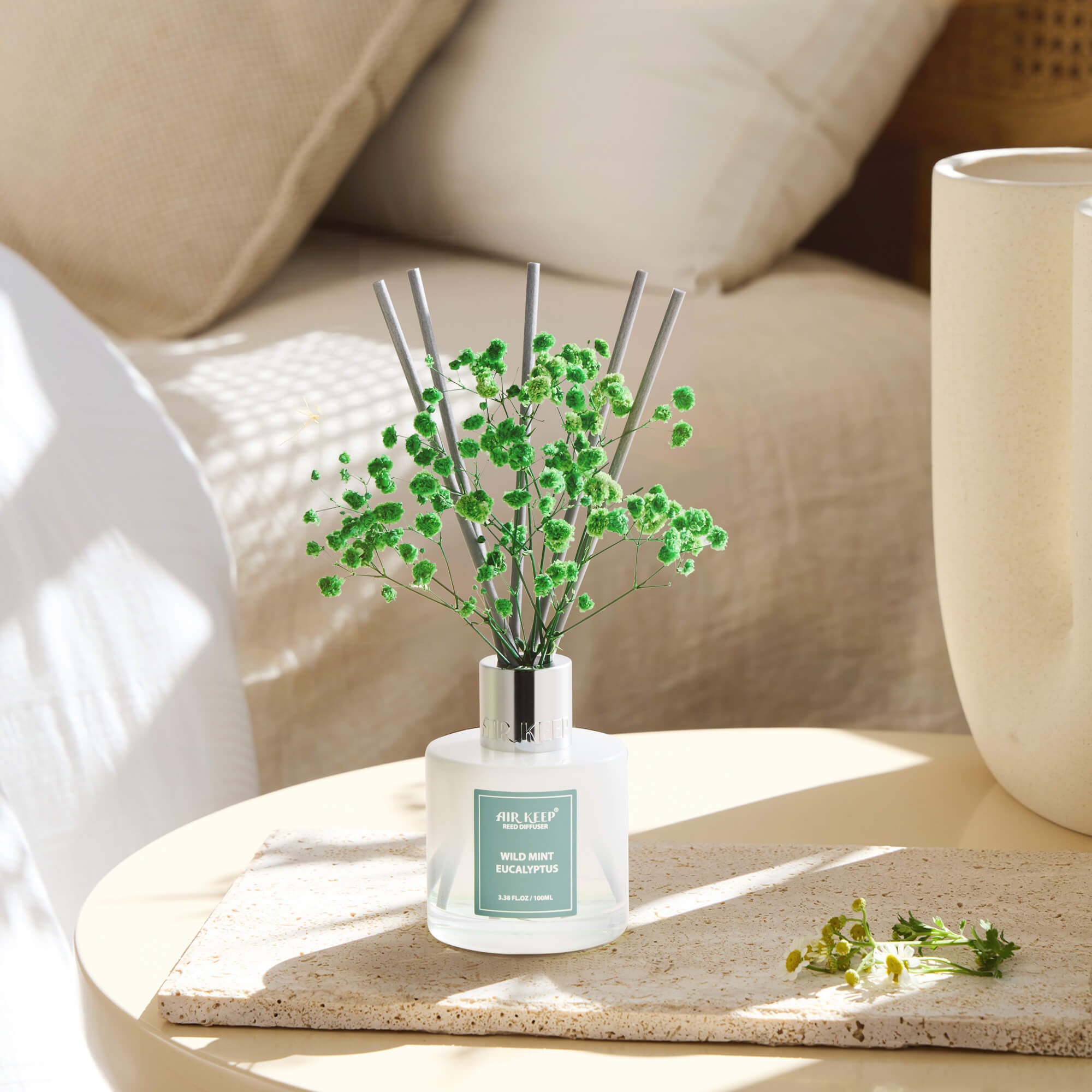 Airkeep Wild Mint&Eucalyptus Reed Diffuser Set