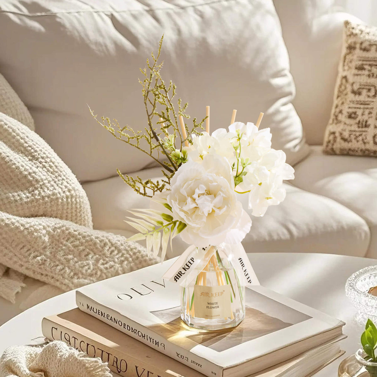 Airkeep White Flower Floral  120ml Reed Diffuser