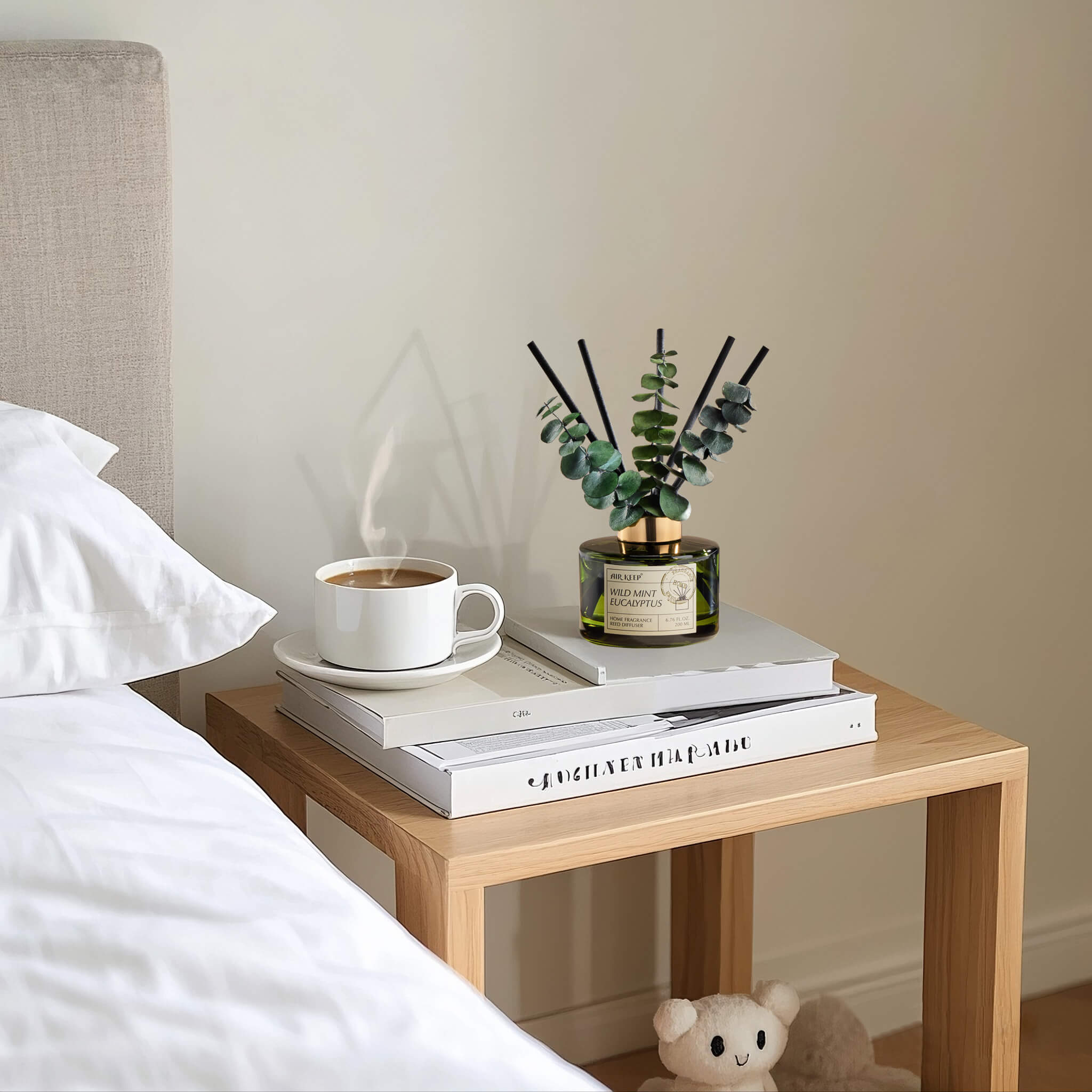 Airkeep Wild Mint & Eucalyptus Reed Diffuser Set