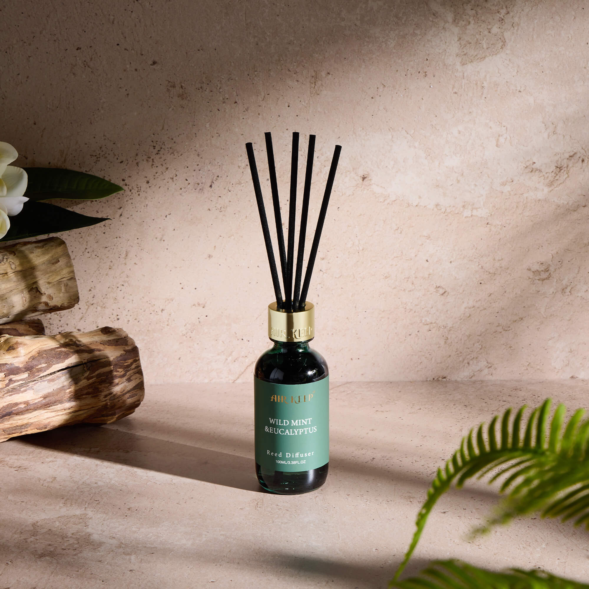 Airkeep Wild Mint&Eucalyptus Reed Diffuser Set