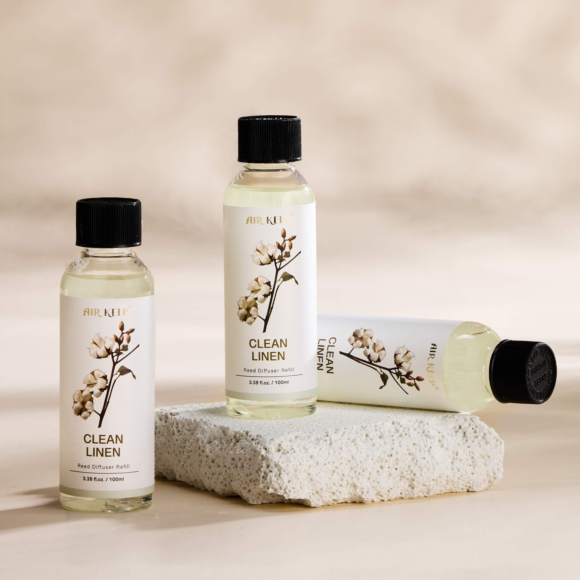 Airkeep Clean Linen Reed Diffuser Oil Refill