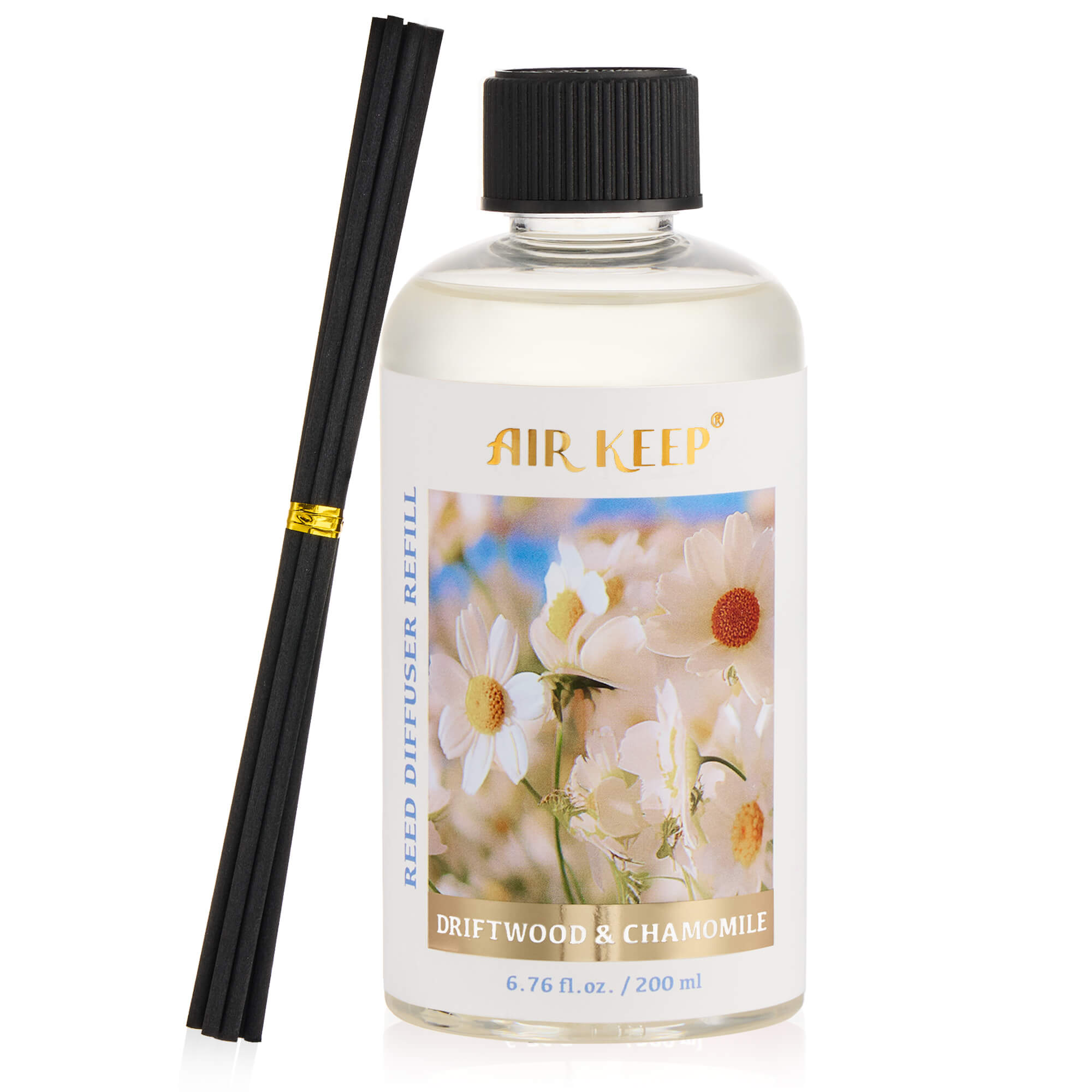 Airkeep DRIFTWOOD & CHAMOMILE  Reed Diffuser Oil Refill with Diffuser Sticks
