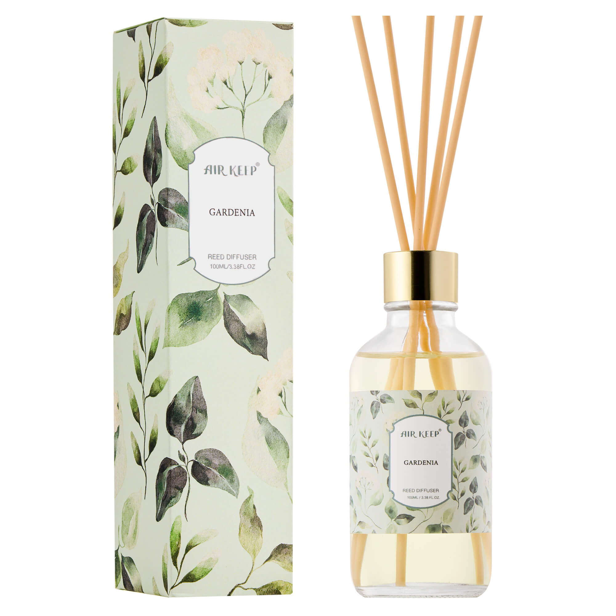 Airkeep Gardenia Reed Diffuser Oil Set