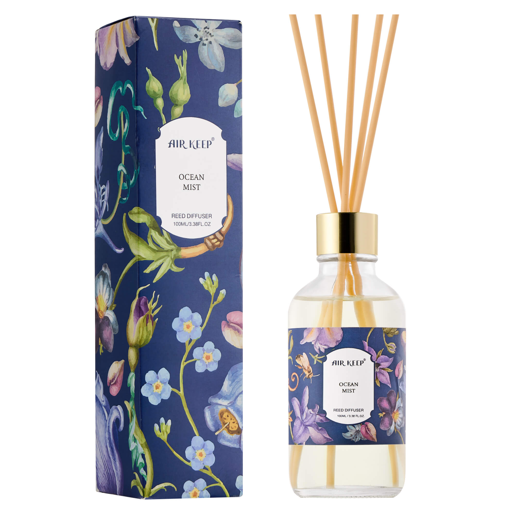 Airkeep Ocean Mist Reed Diffuser Oil Set