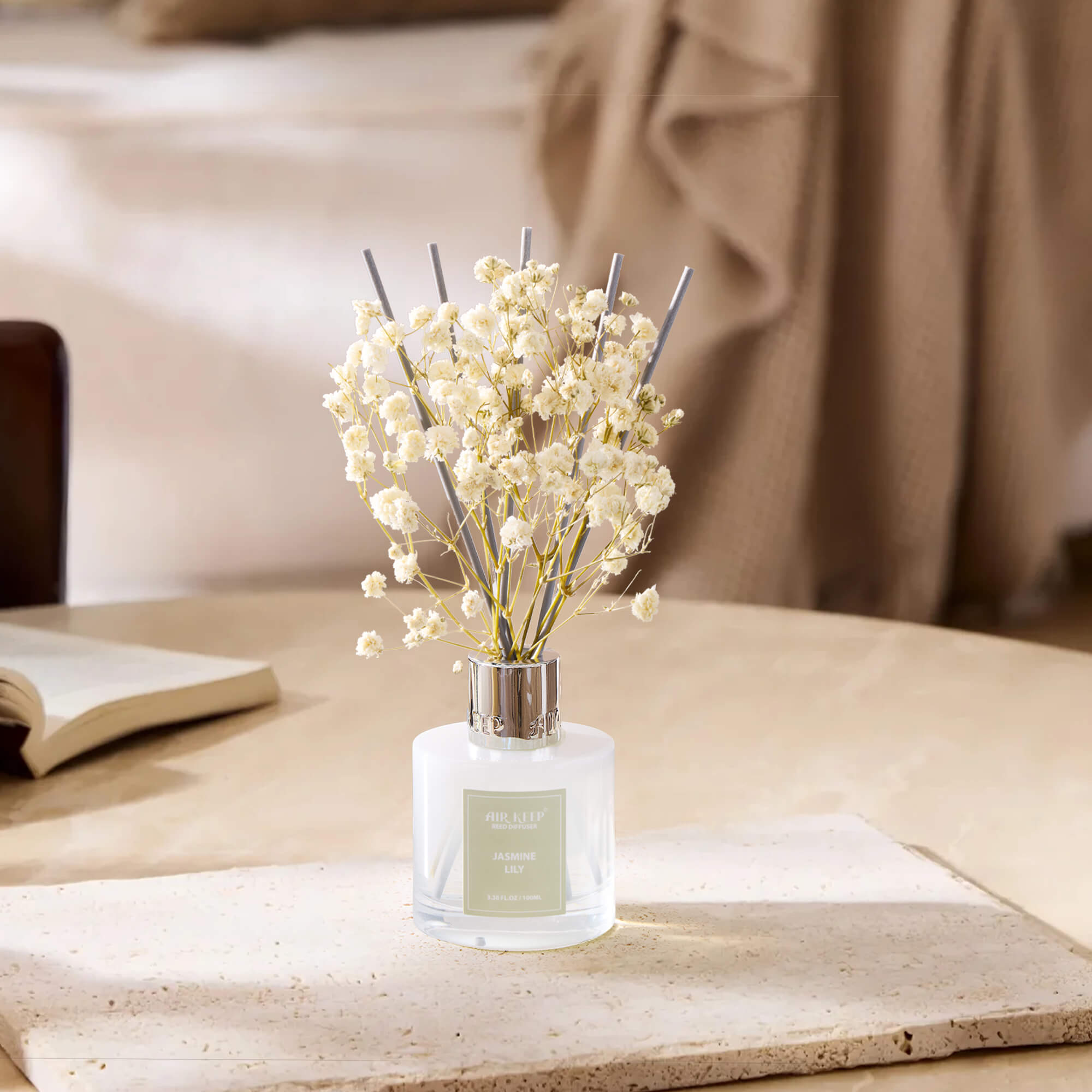 Airkeep Jasmine Lily Reed Diffuser Set