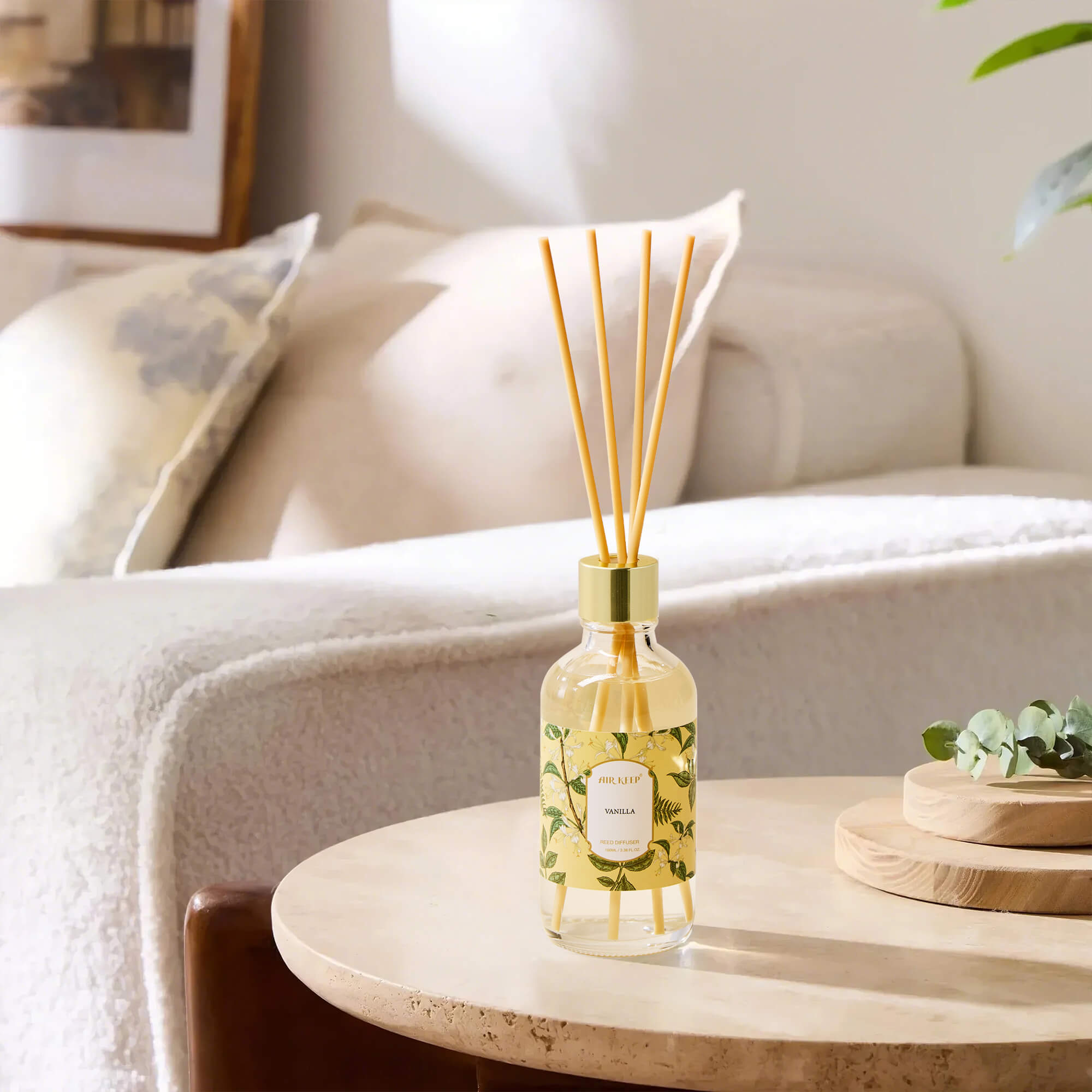 Airkeep Vanilla Reed Diffuser Oil Set
