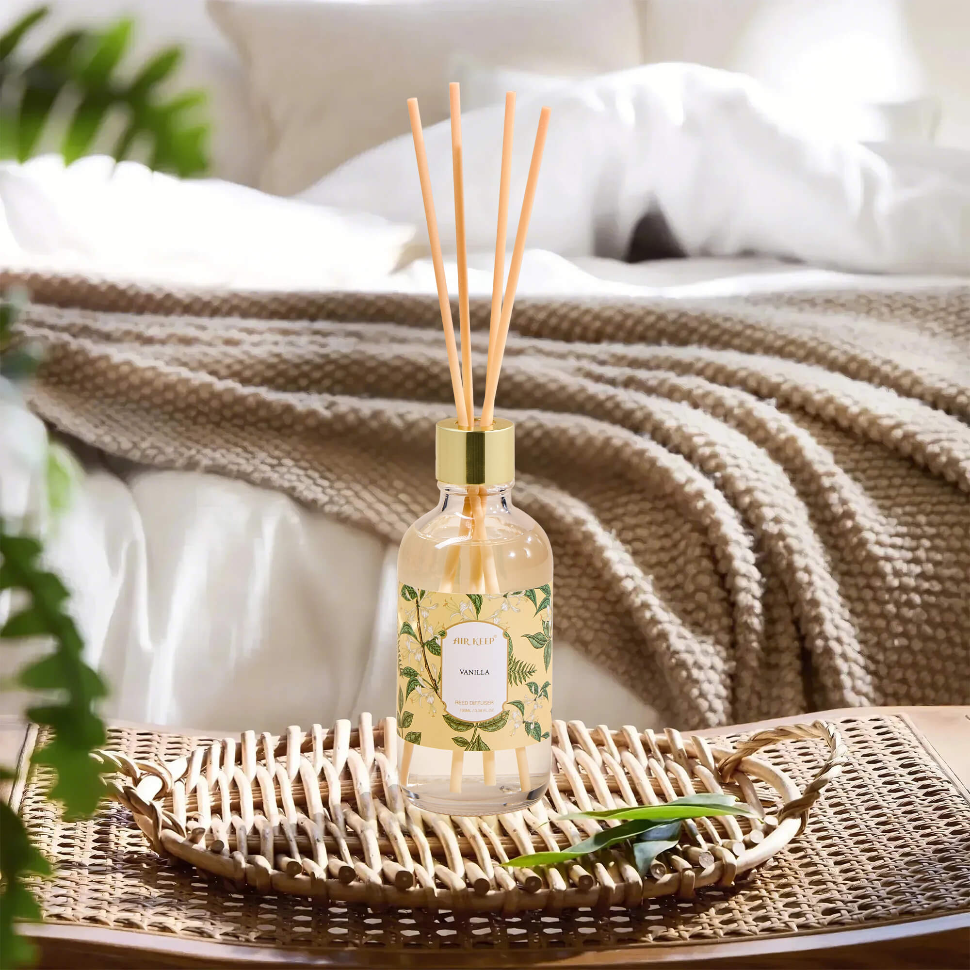 Airkeep Vanilla Reed Diffuser Oil Set